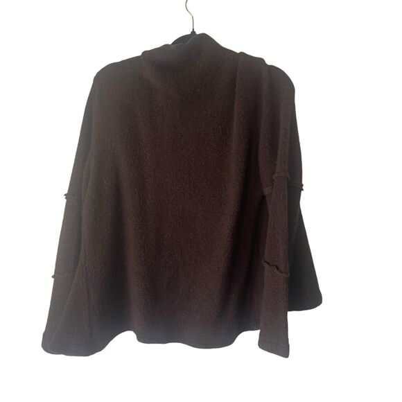 True Grit Women's Size Large Brown Chunky Button Hippie Knit Sweater - Picture 9 of 11